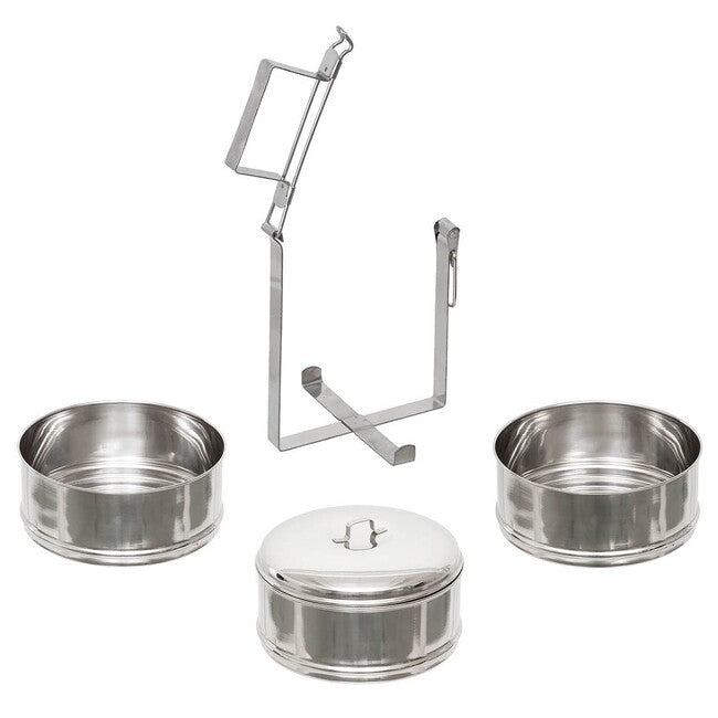 Fox Outdoor posuda za hranu nehrđajući čelik, 3 komada