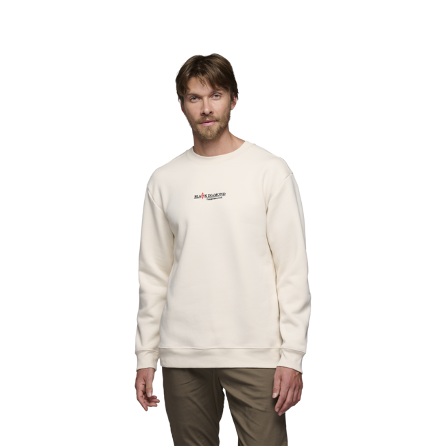 Black Diamond Heritage Wordmark muški pulover, off white