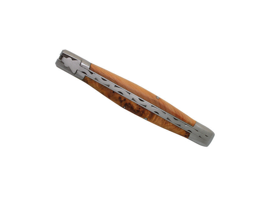 Laguiole DUB070 džepni nož damaščanski čelik, oštrica 12 cm, ručka od borovice
