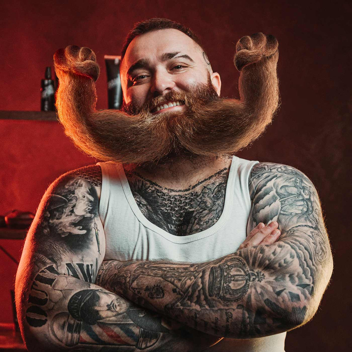 Angry Beards Roller & Doping Set na rast brady a fúzov