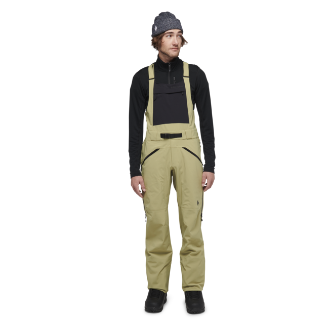 Black Diamond Recon Stretch Bibs muške hlače s naramenicama, cedarwood green