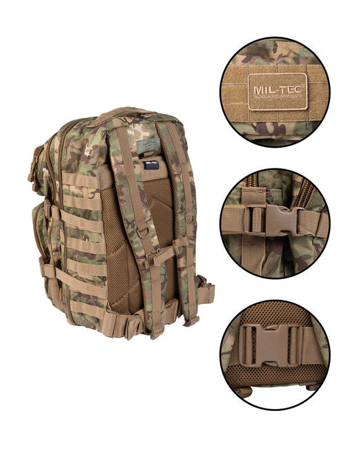 Mil-Tec US assault ruksak Large Woodland-Arid, 36L