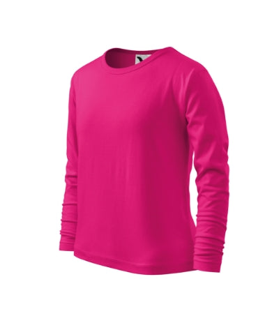Malfini Fit-T LS dječja majica s dugim rukavom, boje maline