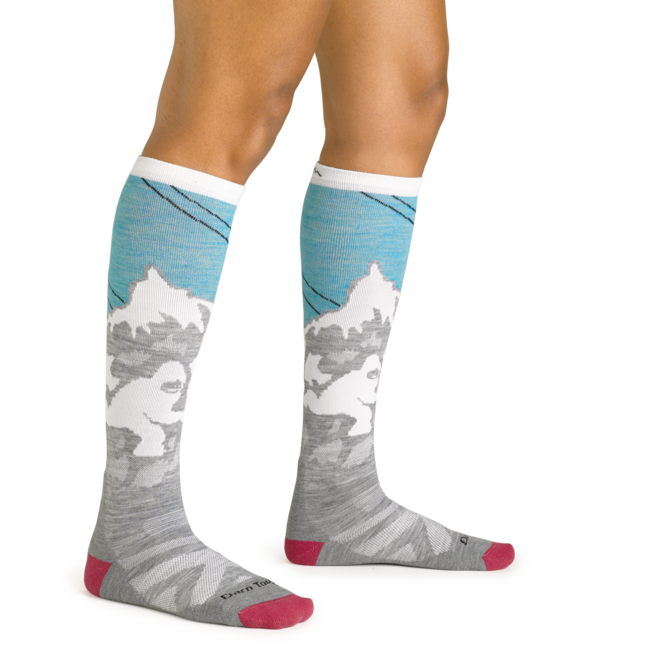 Darn Tough Yeti OTC Midweight skijaške čarape s amortizacijom, Aqua