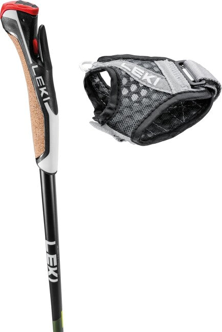 LEKI Flash Carbon Nordic Walking štapovi, zeleni metalik-crni-neonsko žuti