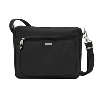 Travelon Classic Crossbody torba preko ramena protiv krađe, crna
