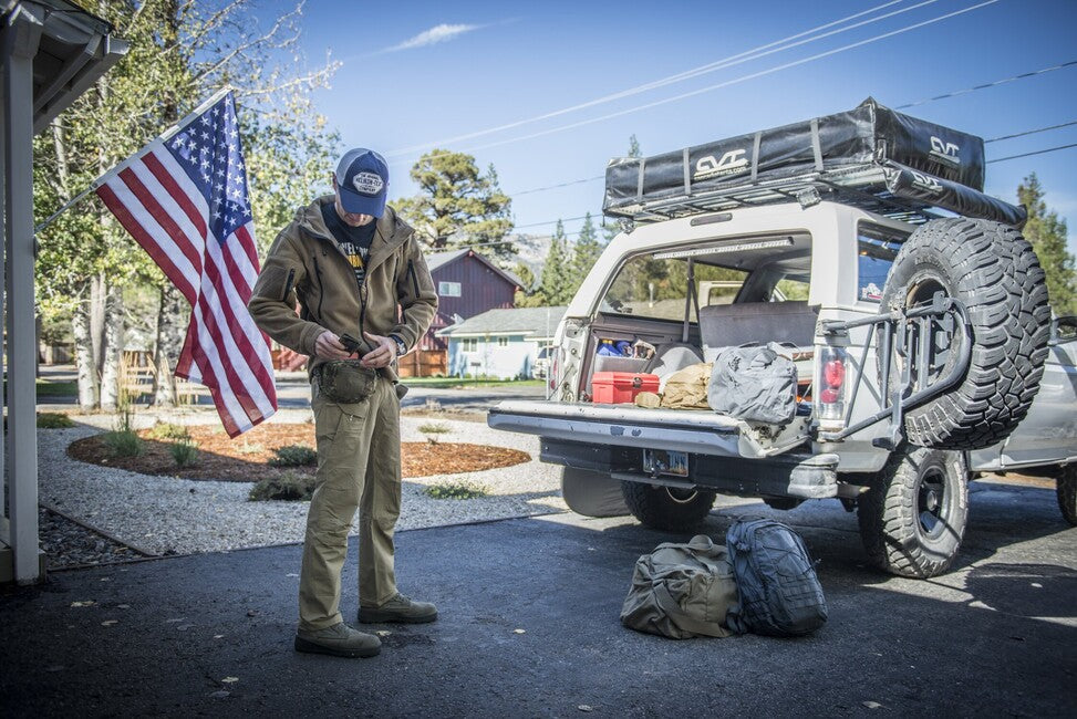 Helikon-Tex POSSUM pojasna torbica Cordura, Black / Olive Green
