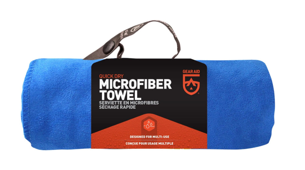 Gear Aid Microfiber Towel ručnik od mikrovlakna s antibakterijskom obradom i mrežastom torbom Ručnici za ruke GearAid, kobaltno plavi, 75 x 120 cm