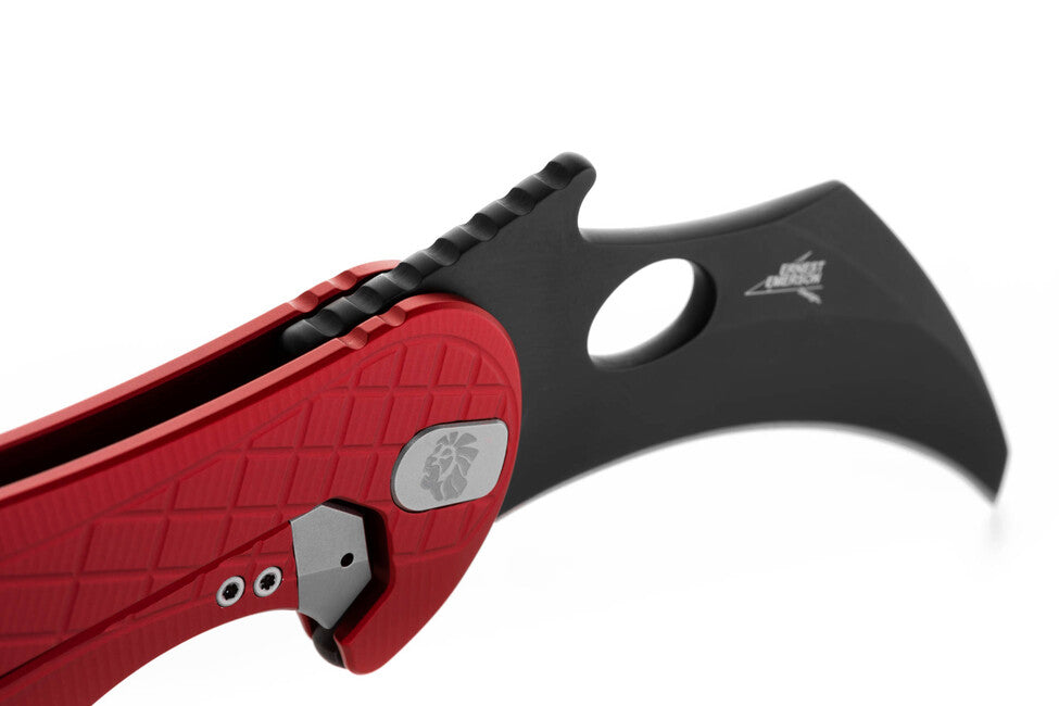 Lionsteel L.E. ONE 1 A RB nož tipa KARAMBIT razvijen u suradnji s Emerson Design, Red/Chemical Black