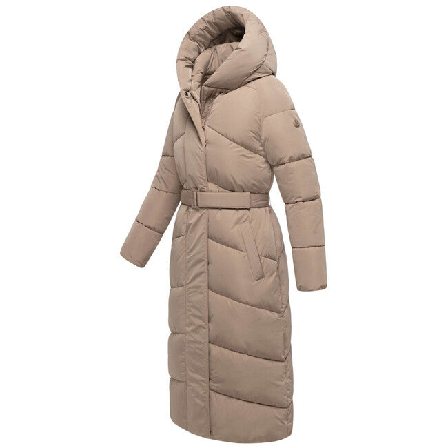 Navahoo EISBLICK duga zimska jakna ženska, taupe grey