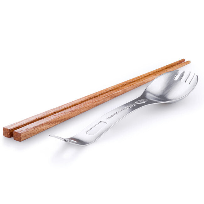 GSI Outdoors Glacier nehrđajući spork s drvenim štapićima