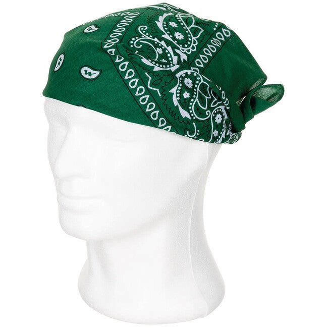 MFH bandana pamuk, OD green-black, cca 55 x 55 cm