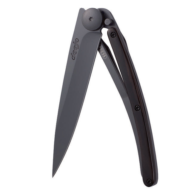 Deejo sklopivi nož ebony wood, crni
