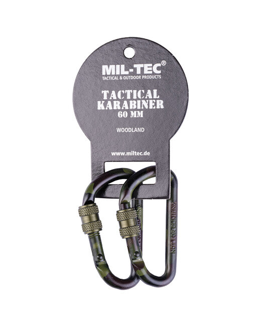 Mil-Tec taktički karabiner sa zatvaračem 60 mm, woodland, par