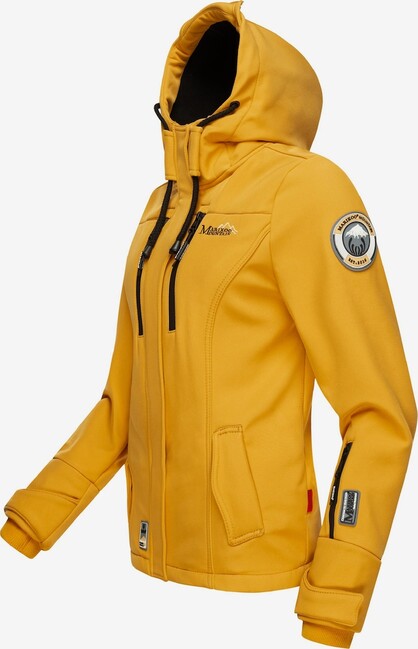 Marikoo KLEINE ZICKE ženska prijelazna jakna s kapuljačom, Amber yellow