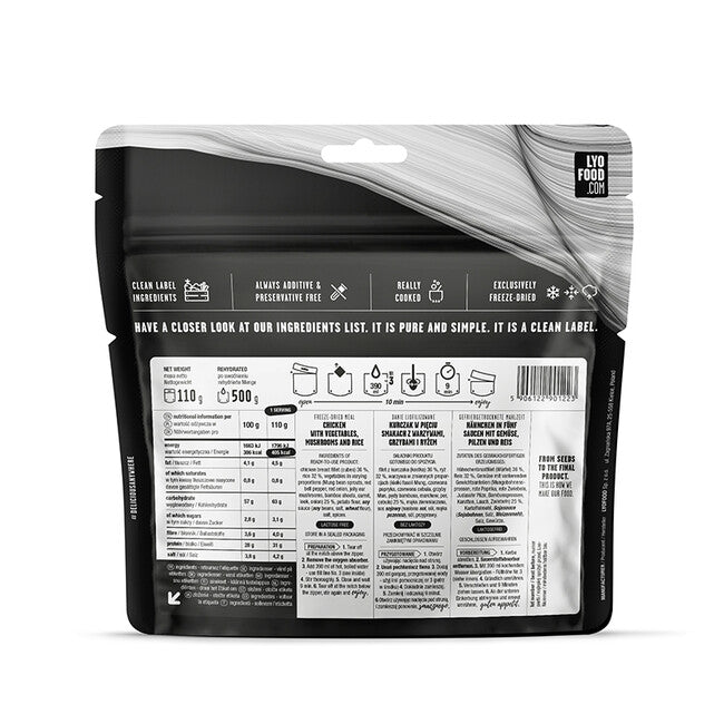 LYOfood Piletina s pet okusa i rižom 500g