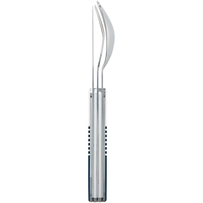 AKINOD Magnetski putni set pribora, blue mariniere-mirror finish