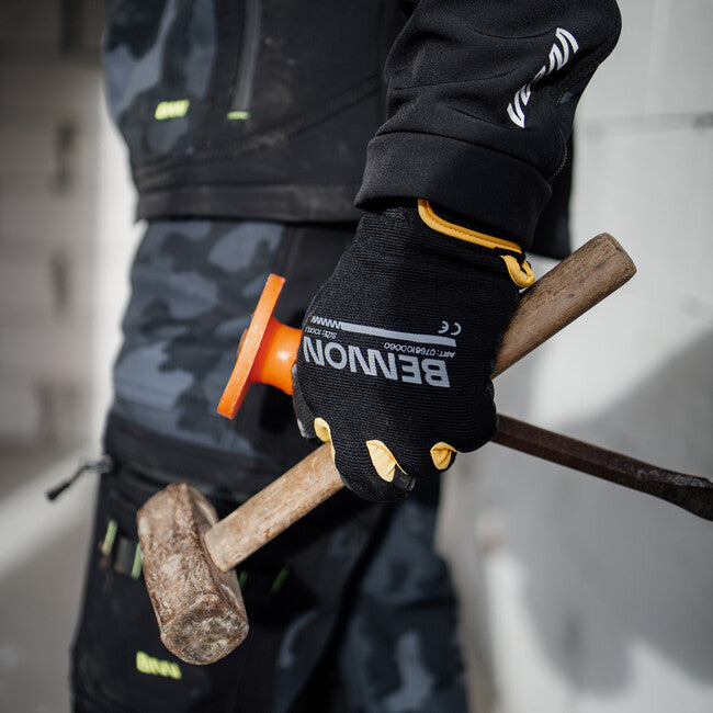 BENNON KALYTOS WTR radne rukavice Gloves, crne/žute