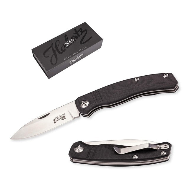 Herbertz Selektion džepni nož, crni G10, 8cm