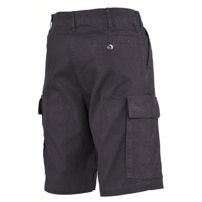MFH BW bermude moleskin, crna-stonewashed
