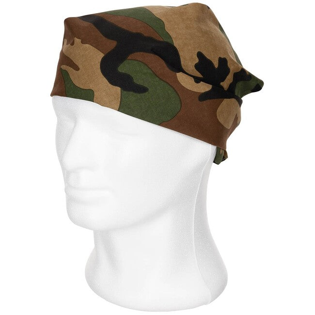 MFH bandana pamuk, woodland, cca 55 x 55 cm