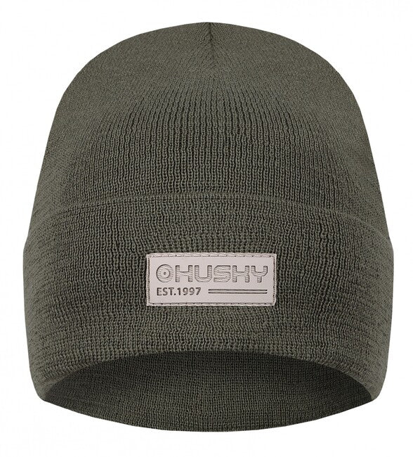 HUSKY Merhat 4 Merino ženska kapa, khaki