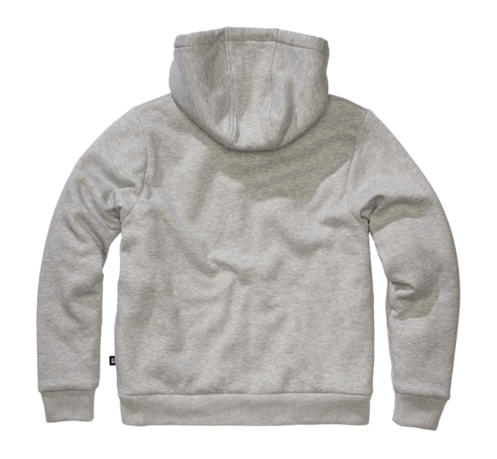 Brandit Sweatjacket muški pulover s toplom podstavom Teddylining, sivi melange