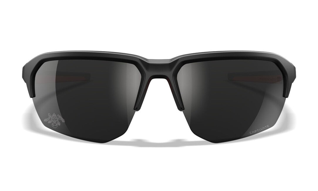 Wiley X Jakl sunčane naočale, Captivate Black Mirror/Matte Black/Red