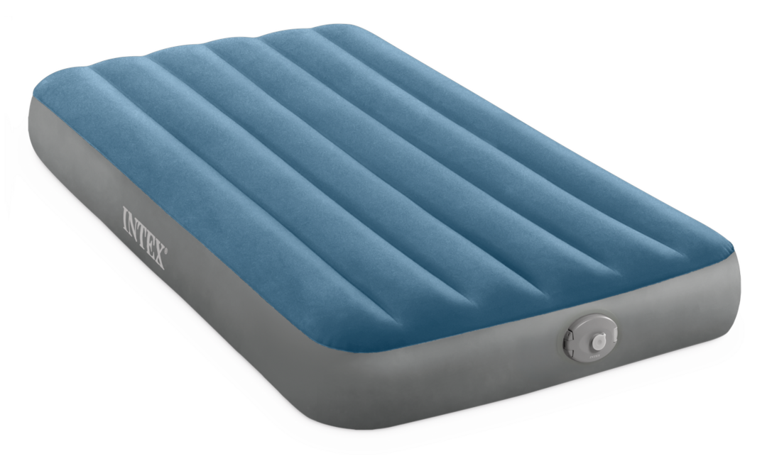 Intex Twin Prestige Downy madrac na napuhavanje s punjivom pumpom