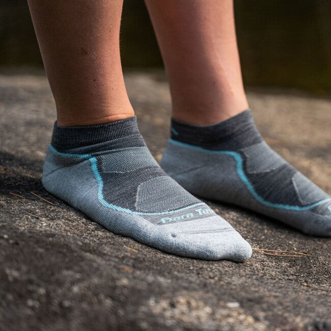 Darn Tough Light Hiker No Show Lightweight planinarske čarape s amortizacijom, Slate