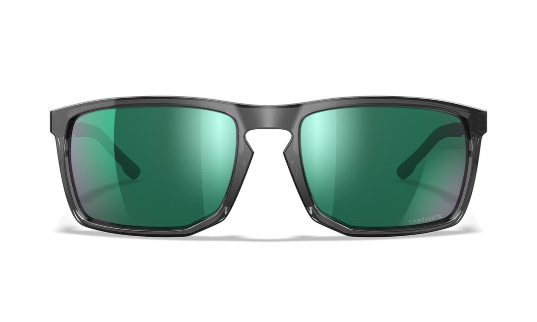 Wiley X Axe sunčane naočale Captivate Polarized Green Mirror/Gloss Crystal Grey