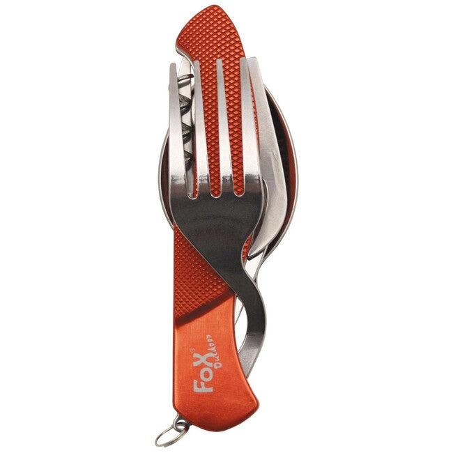Fox Outdoor Set džepnih noževa 6 u 1, djeljiv, crven