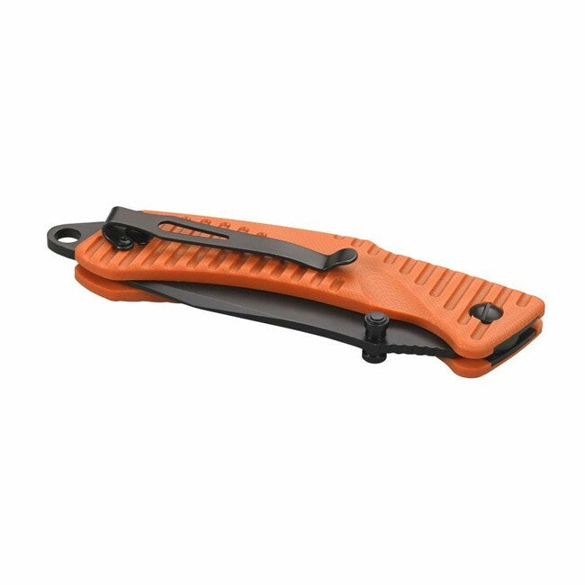 Eka Swede T9 nož taktički 9 cm, crni, narančasti, G10