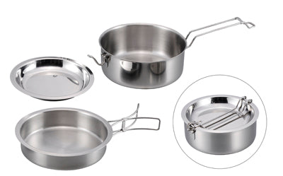 Origin Outdoors Snap-Pack set za kuhanje od nehrđajućeg čelika