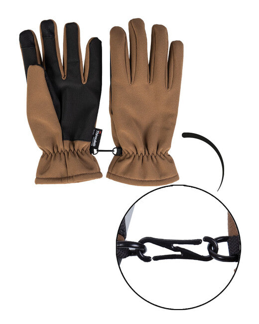 Mil-Tec Thinsulate™ rukavice softshell, dark coyote
