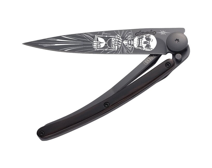 Deejo Tattoo sklopivi nož Black ebony wood Immortal