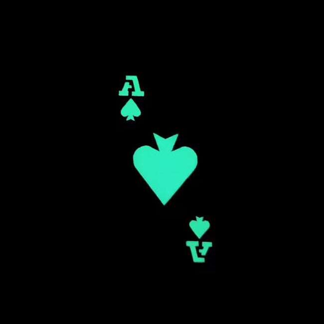 WARAGOD Poker Cards Ace of Spades našivak, woodland
