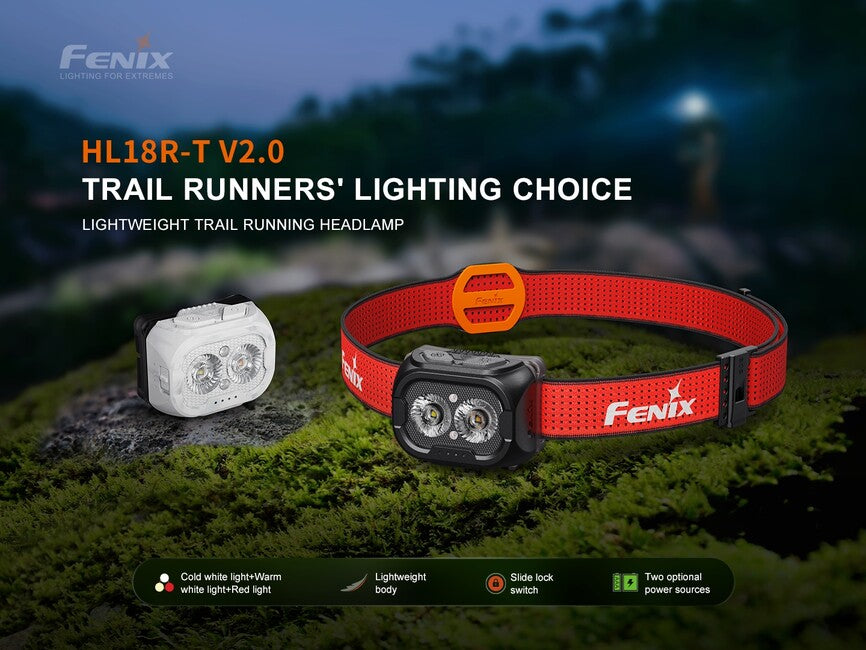 Fenix HL18R-T V2.0 punjiva naglavna svjetiljka, bijela
