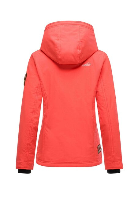 Marikoo BROMBEERE ženska prijelazna jakna s kapuljačom, Coral pink