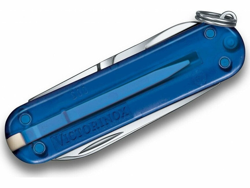 Victorinox Classic SD multifunkcionalni nož 58 mm Deep Ocean, prozirno plavi, 7 funkcija