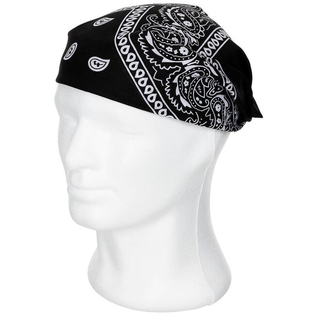 MFH bandana pamuk, crno-bijela, cca 55 x 55 cm