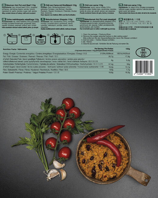 TACTICAL FOODPACK® meksički lonac i govedina
