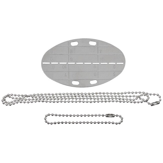 MFH ovalna Dog Tag pločica s lančićem