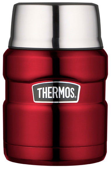 Thermos King posuda za hranu sa žlicom, crvena, 0,47 l