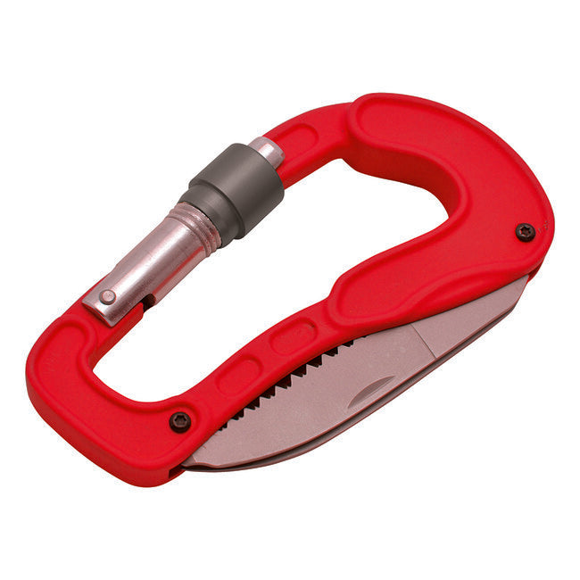 Baladeo ECO211 Cliff karabiner + 2 oštrice boja, crveni
