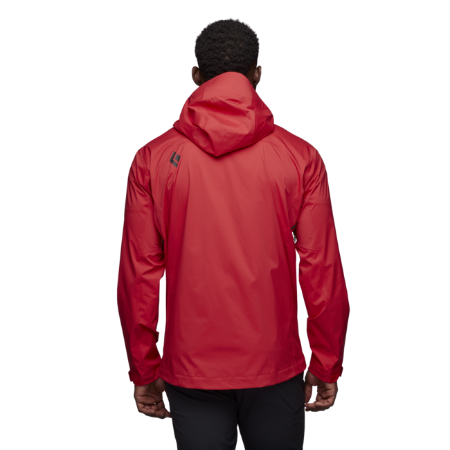 Black Diamond Stormline Stretch Rain Shell nepromočiva muška jakna, carmine