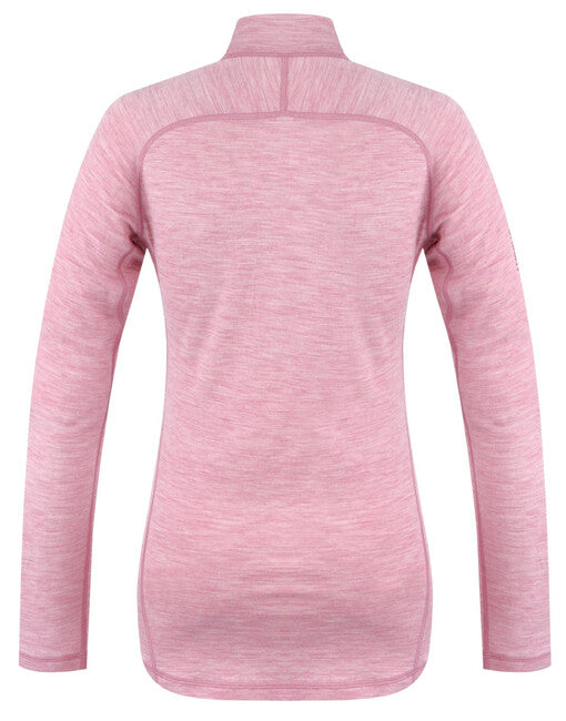 HUSKY Merino Merow Zips termo rublje majica dugih rukava, faded ružičasta