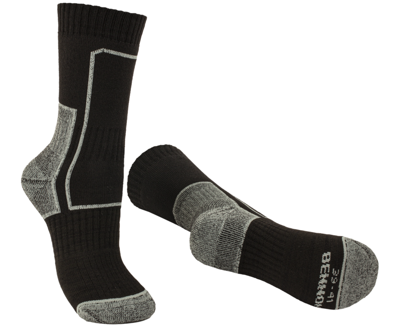 BENNON TREK Sock treking čarape, crne/sive