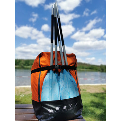 BasicNature Dvostruko veslo, plavo, 230 cm