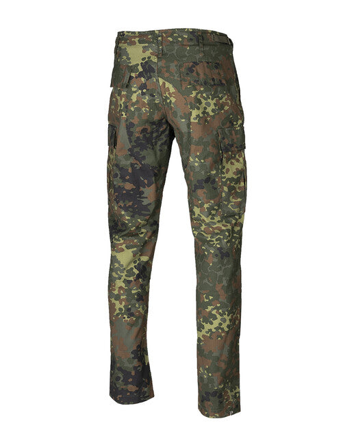 Mil-Tec US BDU SLIM FIT terenske hlače rip-stop, flecktarn